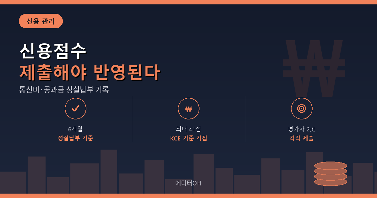 비금융정보 제출로 신용점수 가점 받는 구조 요약