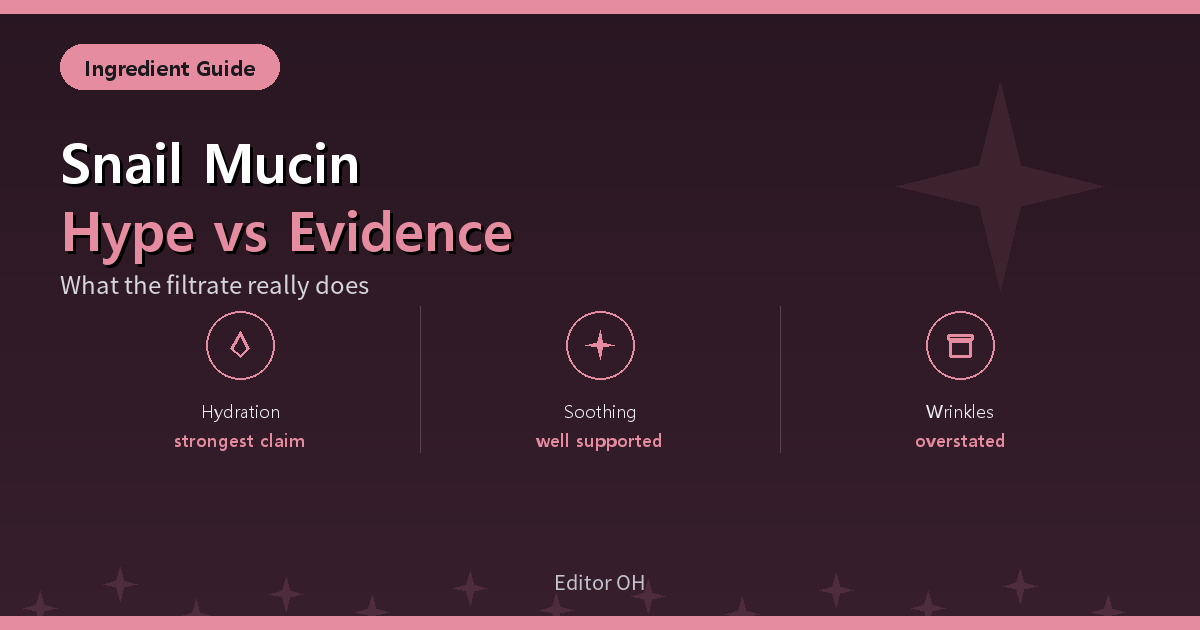 Snail mucin skincare benefits and evidence explained